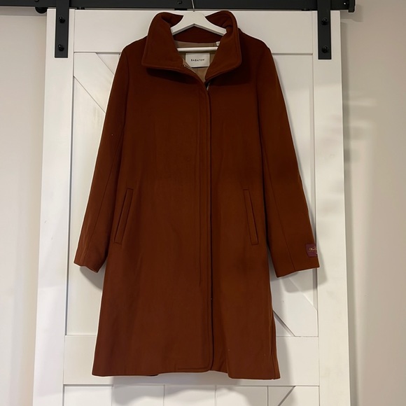 Babaton Jackets & Blazers - Babaton Wool and Cashmere cobie coat size - Large w/ zipper